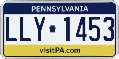 PA license plate LLY1453