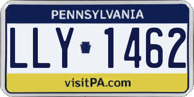 PA license plate LLY1462