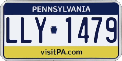 PA license plate LLY1479