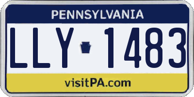 PA license plate LLY1483