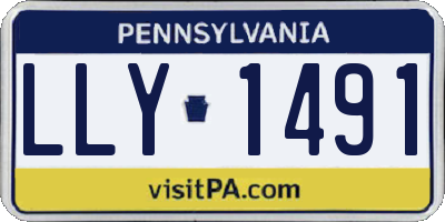 PA license plate LLY1491