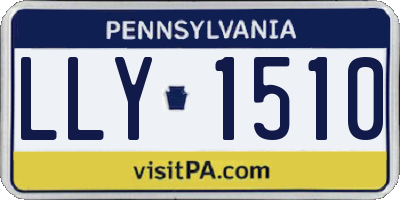PA license plate LLY1510