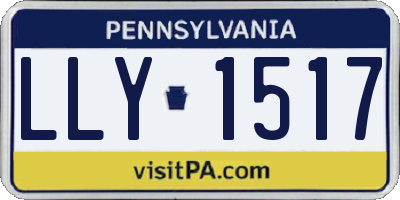 PA license plate LLY1517