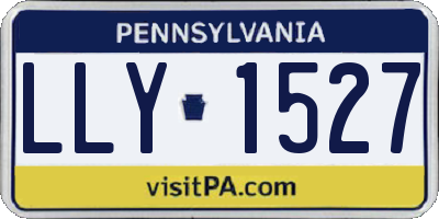 PA license plate LLY1527