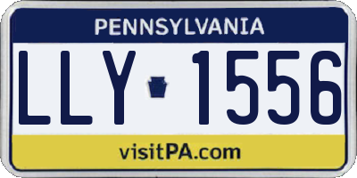 PA license plate LLY1556