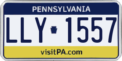 PA license plate LLY1557