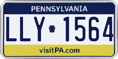 PA license plate LLY1564