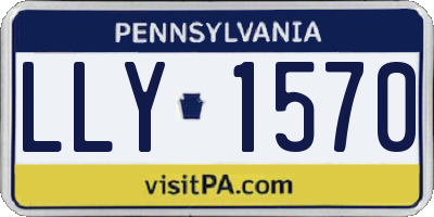 PA license plate LLY1570