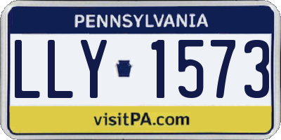 PA license plate LLY1573