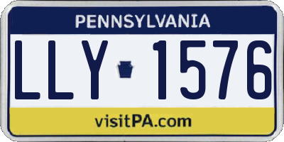 PA license plate LLY1576