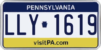 PA license plate LLY1619