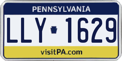 PA license plate LLY1629