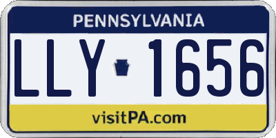 PA license plate LLY1656