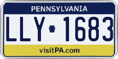 PA license plate LLY1683