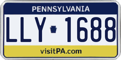 PA license plate LLY1688