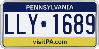 PA license plate LLY1689
