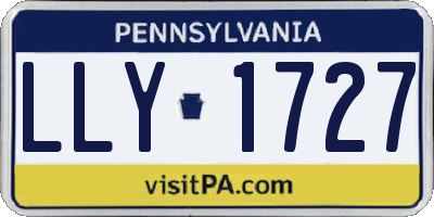 PA license plate LLY1727