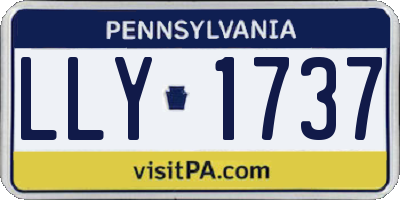 PA license plate LLY1737