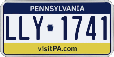 PA license plate LLY1741