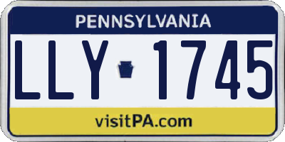 PA license plate LLY1745