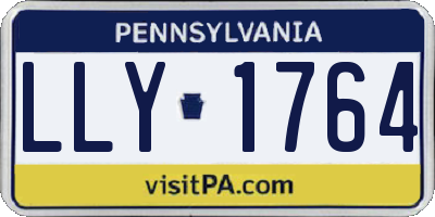 PA license plate LLY1764