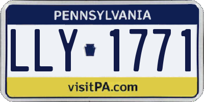 PA license plate LLY1771
