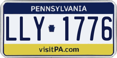 PA license plate LLY1776
