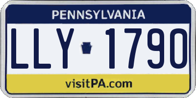 PA license plate LLY1790