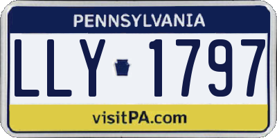 PA license plate LLY1797