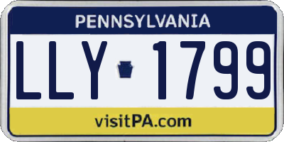PA license plate LLY1799