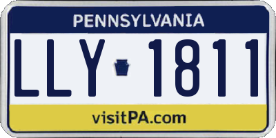 PA license plate LLY1811