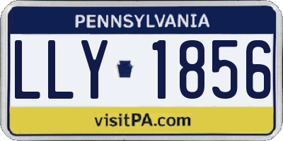 PA license plate LLY1856