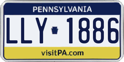 PA license plate LLY1886