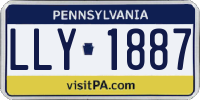 PA license plate LLY1887
