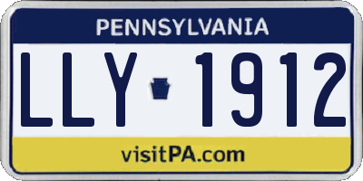 PA license plate LLY1912