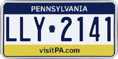 PA license plate LLY2141