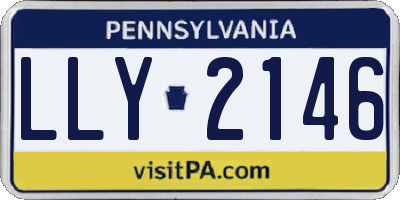 PA license plate LLY2146