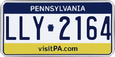 PA license plate LLY2164