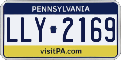 PA license plate LLY2169