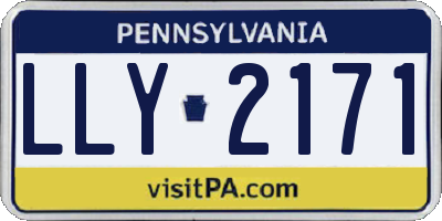 PA license plate LLY2171