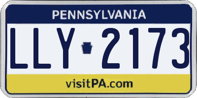 PA license plate LLY2173