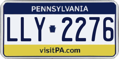 PA license plate LLY2276
