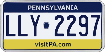 PA license plate LLY2297