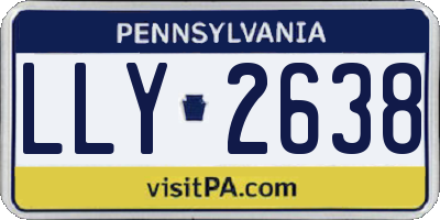 PA license plate LLY2638