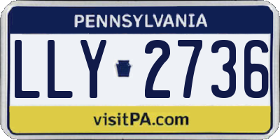 PA license plate LLY2736