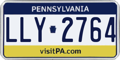 PA license plate LLY2764