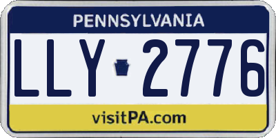 PA license plate LLY2776