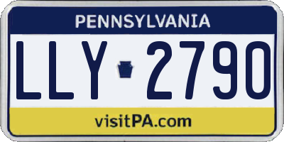 PA license plate LLY2790