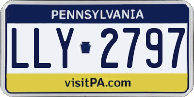 PA license plate LLY2797