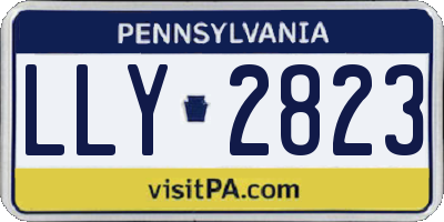 PA license plate LLY2823